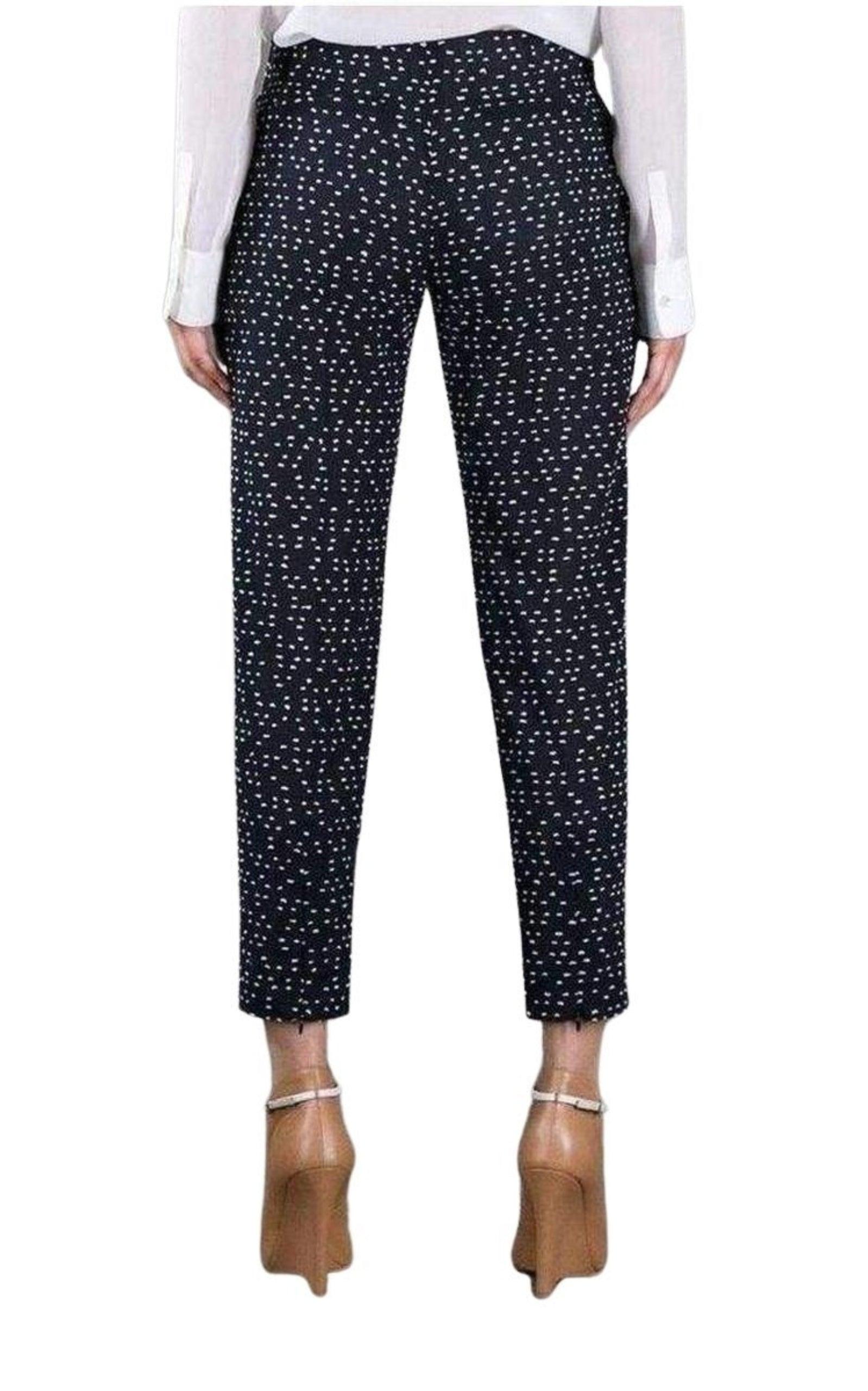 Wool Blend Pattern Trousers Chloe