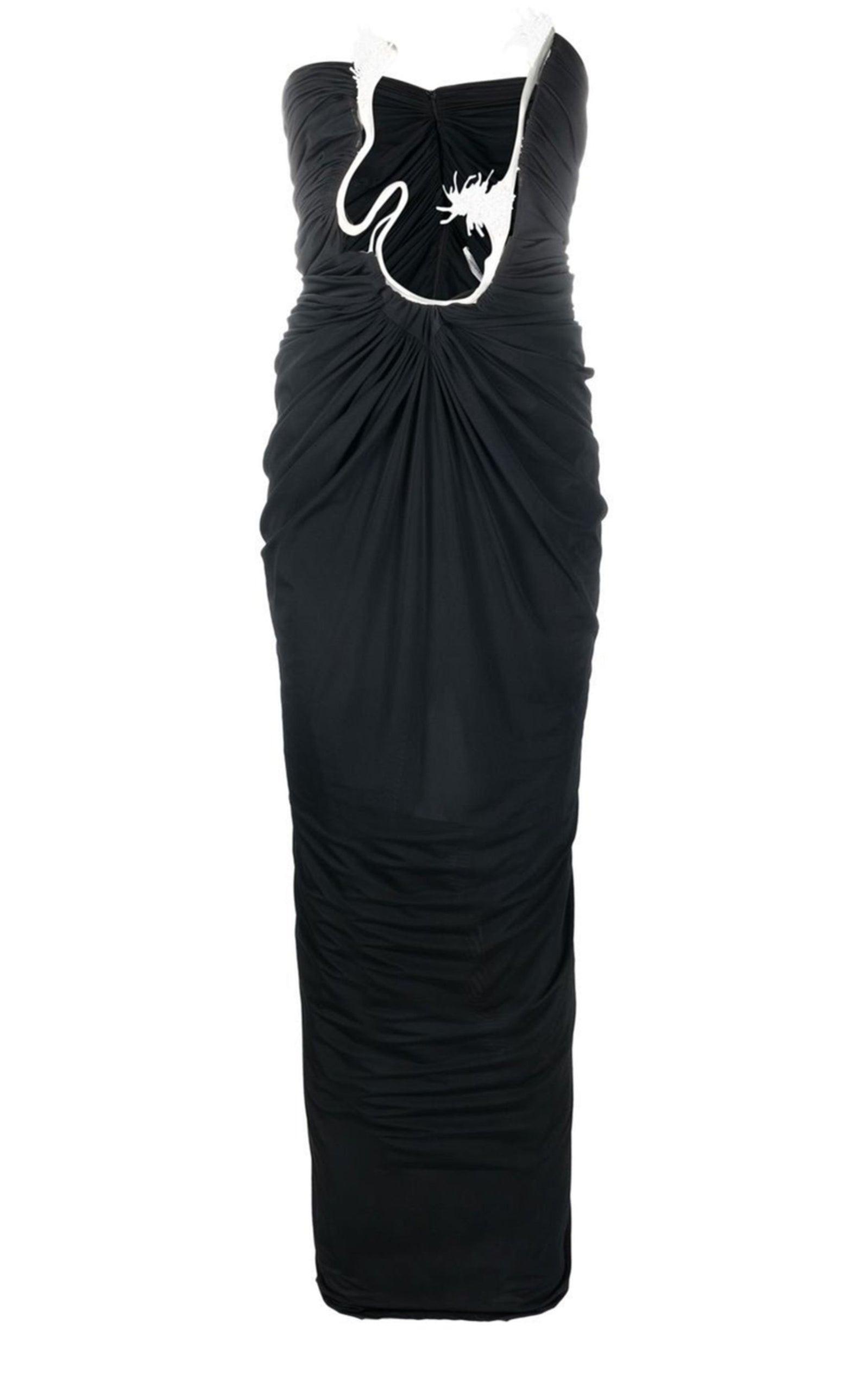 Christopher Esber Strapless Cutout Embellished Stretch-jersey Maxi Dress