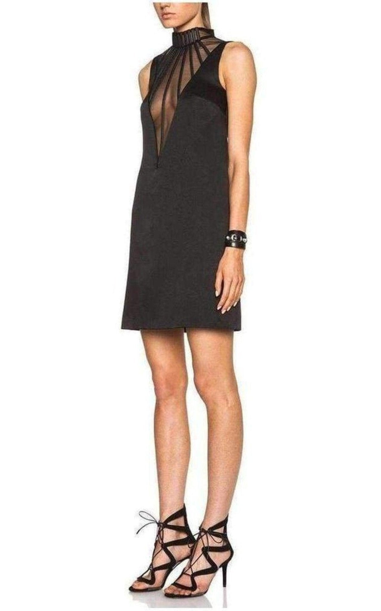 Christopher Kane Abstract Boning Black Dress - Runway Catalog