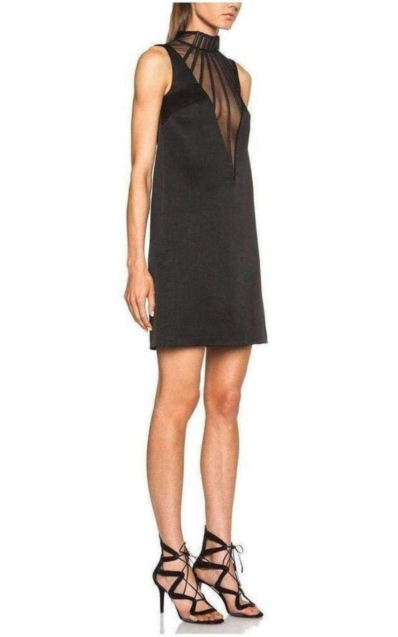 Christopher Kane Abstract Boning Black Dress - Runway Catalog