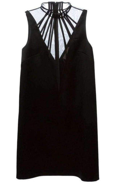 Christopher Kane Abstract Boning Black Dress - Runway Catalog