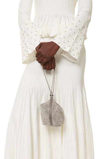 Cult Gaia Rue Crystal Top Handle Bag Wristlet - Runway Catalog