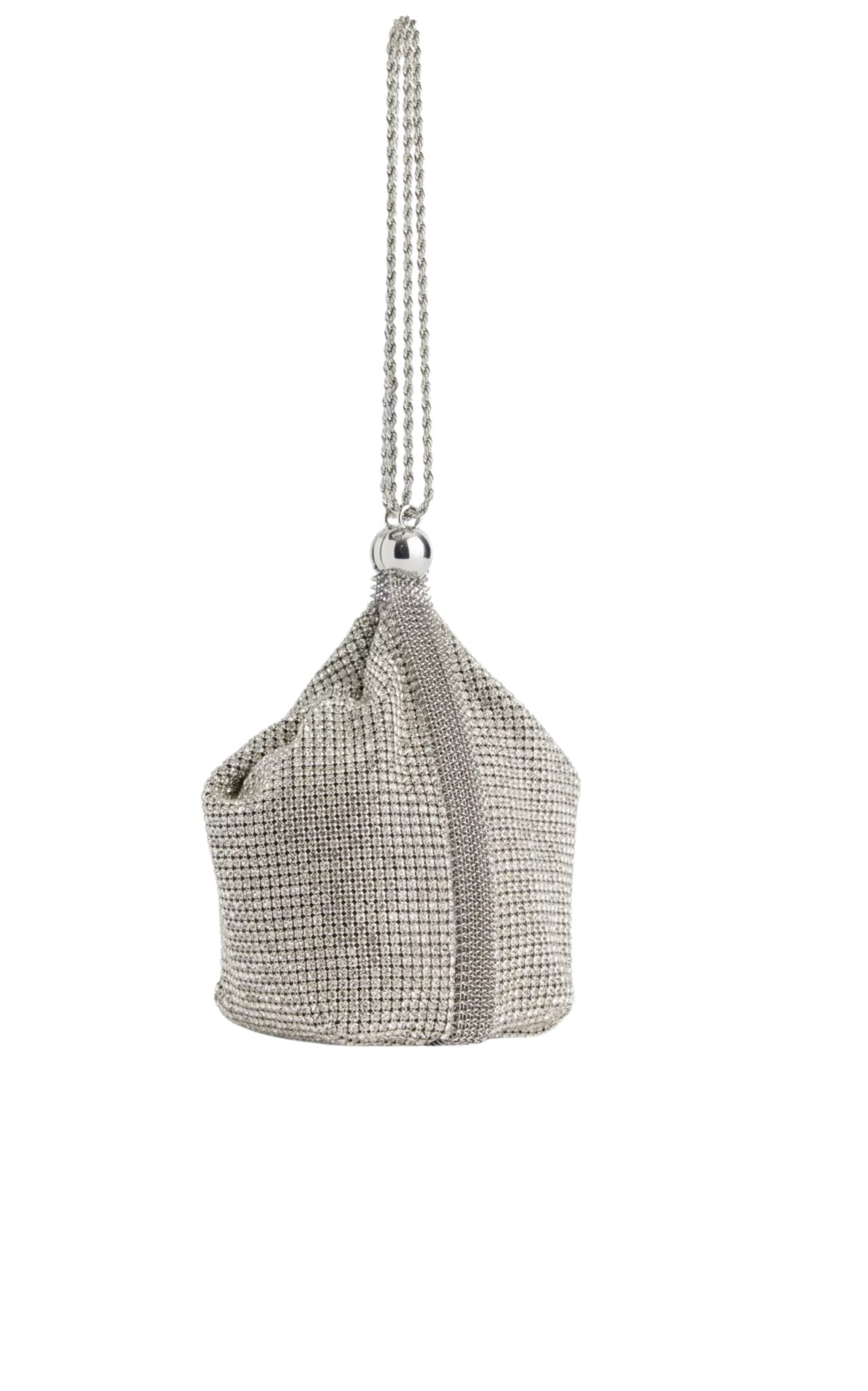 Cult Gaia Rue Crystal Top Handle Bag Wristlet - Runway Catalog