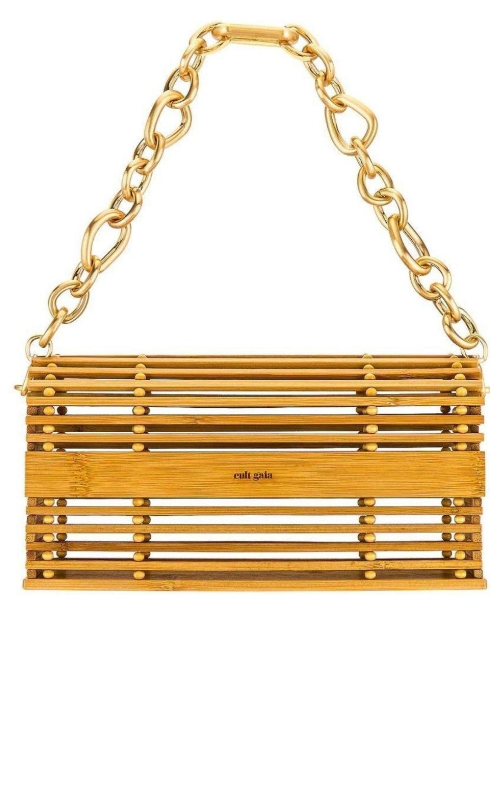 Cult Gaia Sylva Caged Bamboo Shoulder Bag