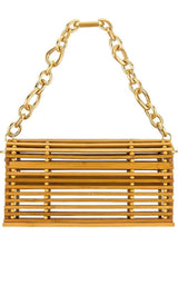 Cult Gaia Sylva Caged Bamboo Shoulder Bag