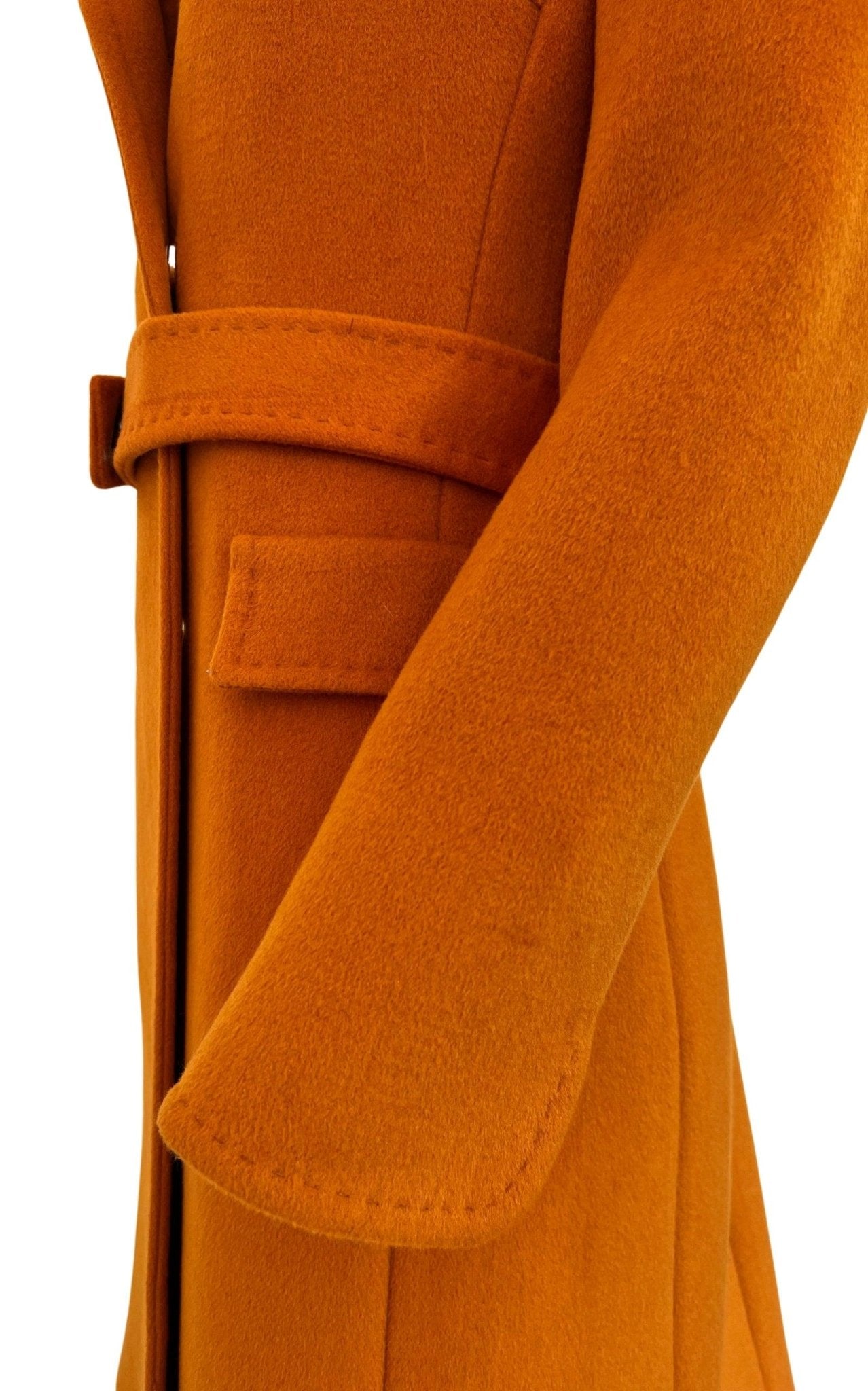 Cult Moda Belted Wool Blend Coat - Runway Catalog