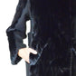 Black Faux Fur Details Long Trench Coat Cult Moda