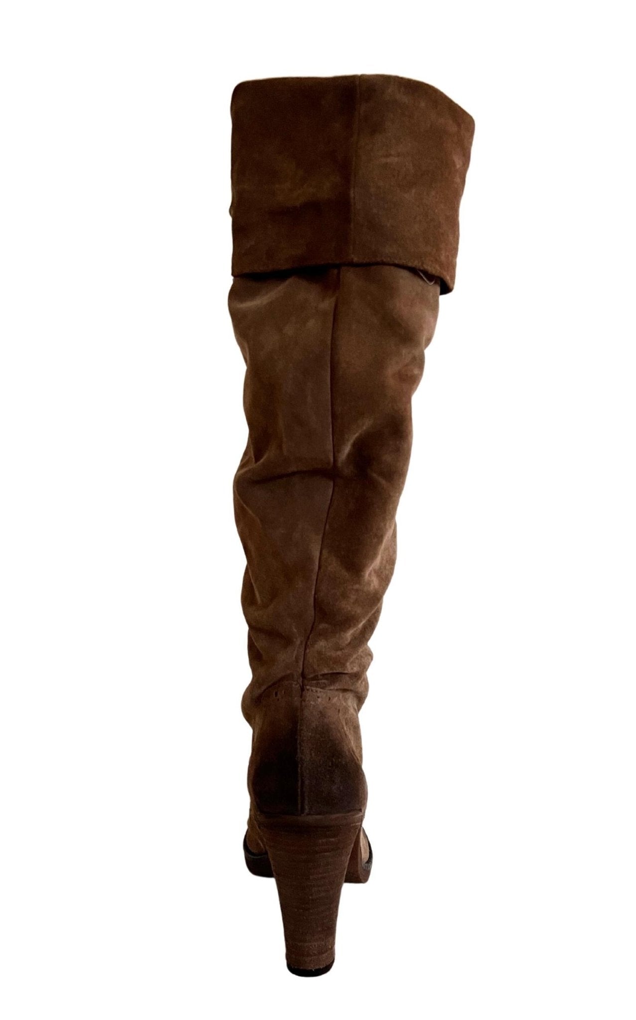 Cult Moda Brown Leather Knee High Boots - Runway Catalog