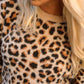 Cheetah Pattern Sweater Cult Moda