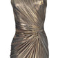 Cult Moda Gold Metallic Cocktail Prom Dress