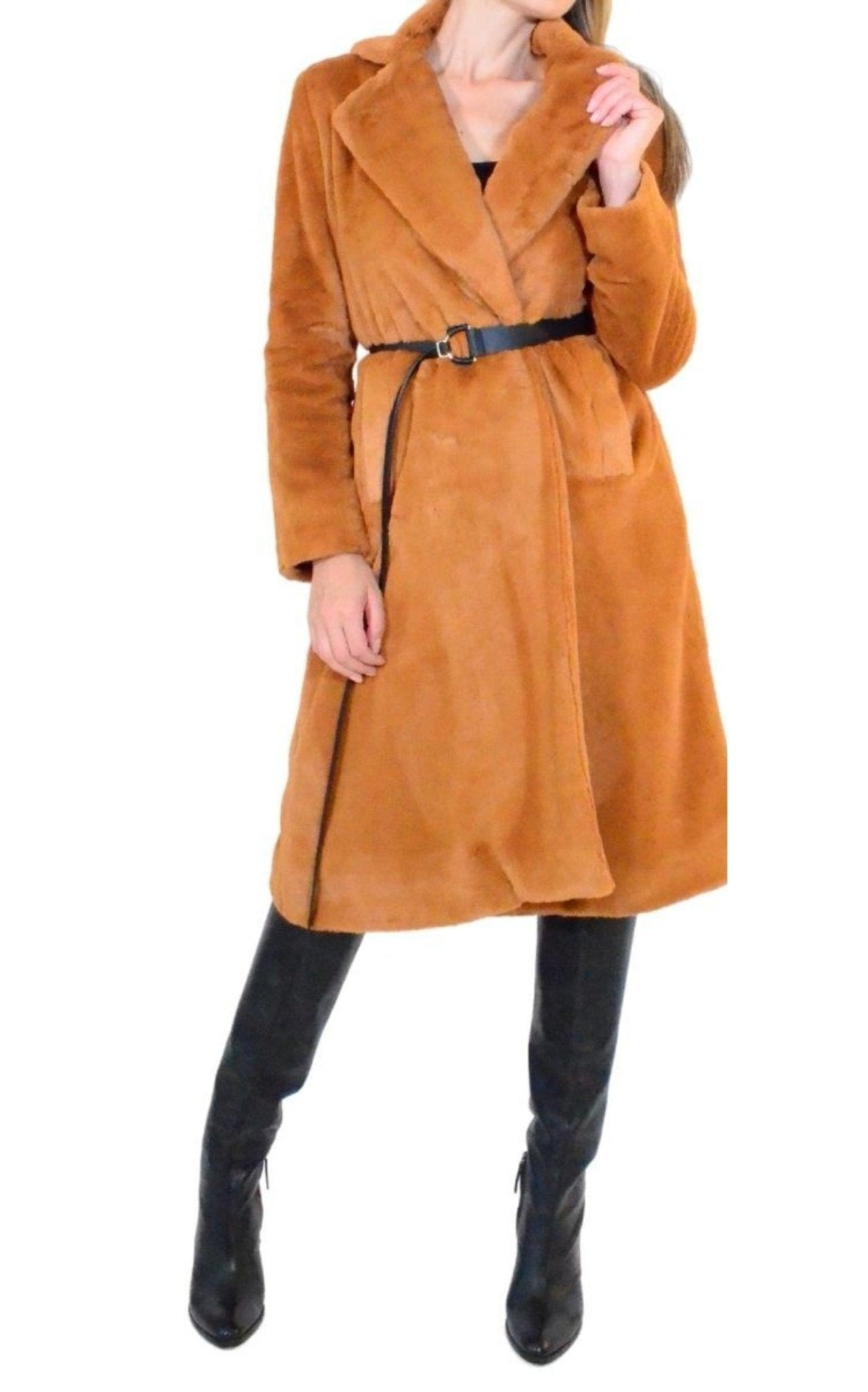 Cult Moda Plush Trench Coat - Runway Catalog