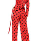 Red Polka Dot Jumpsuit Cult Moda