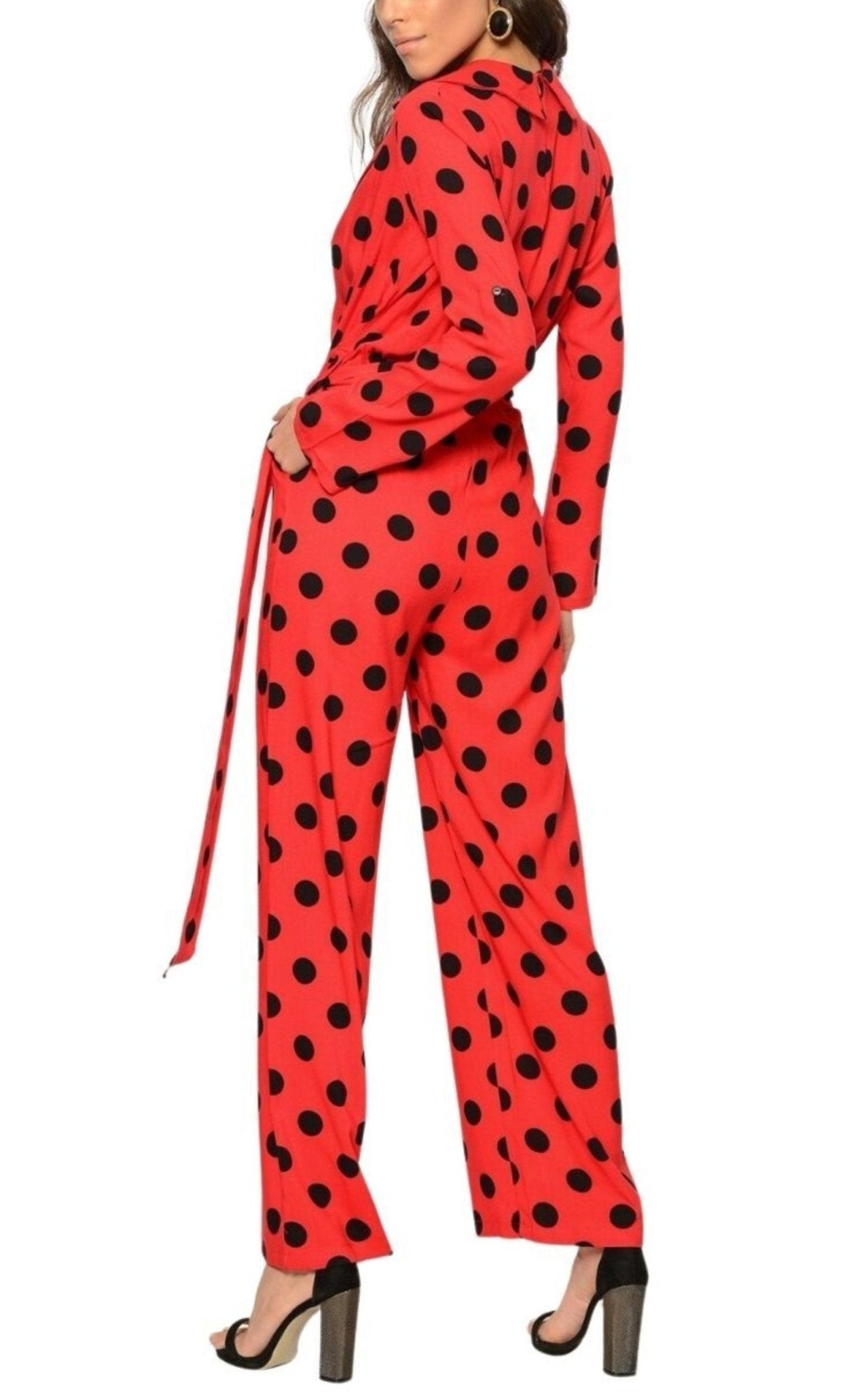 Cult Moda Red Polka Dot Jumpsuit - Runway Catalog
