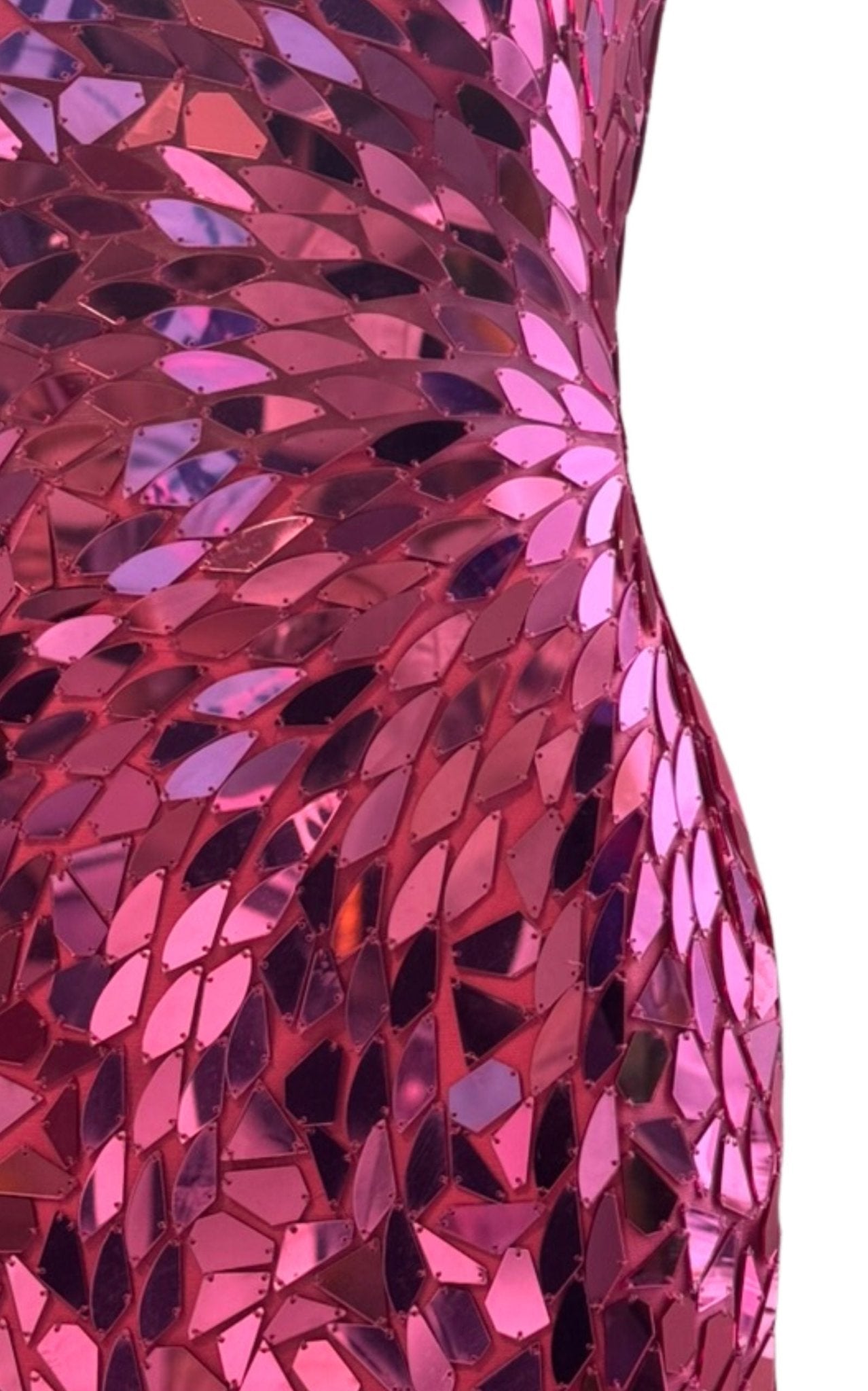 Cult Moda Shattered Mirror Pink Mini Dress - Runway Catalog