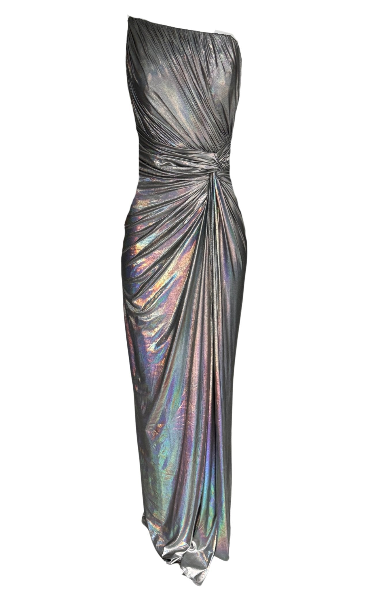 Cult Moda Silver Metallic Cocktail Prom Dress - Runway Catalog