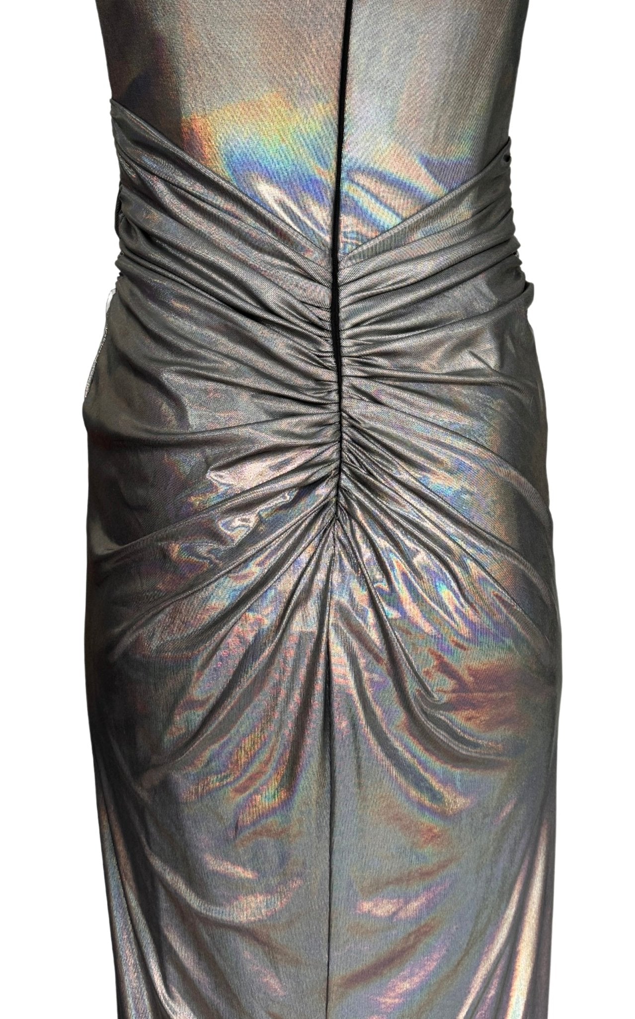 Cult Moda Silver Metallic Cocktail Prom Dress - Runway Catalog