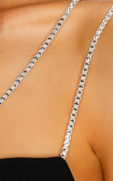 Crystal Chain Strap Bra David Koma