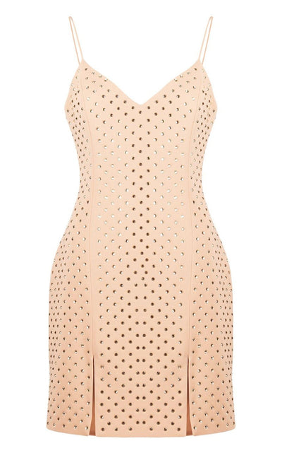 Crystal Embellished Mini Dress David Koma