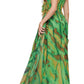 Dekolte Strapless Green Cocktail Party Dress