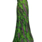 Dekolte Strapless Green Purple Print Party Dress