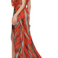 Dekolte Strapless Red Print Party Dress