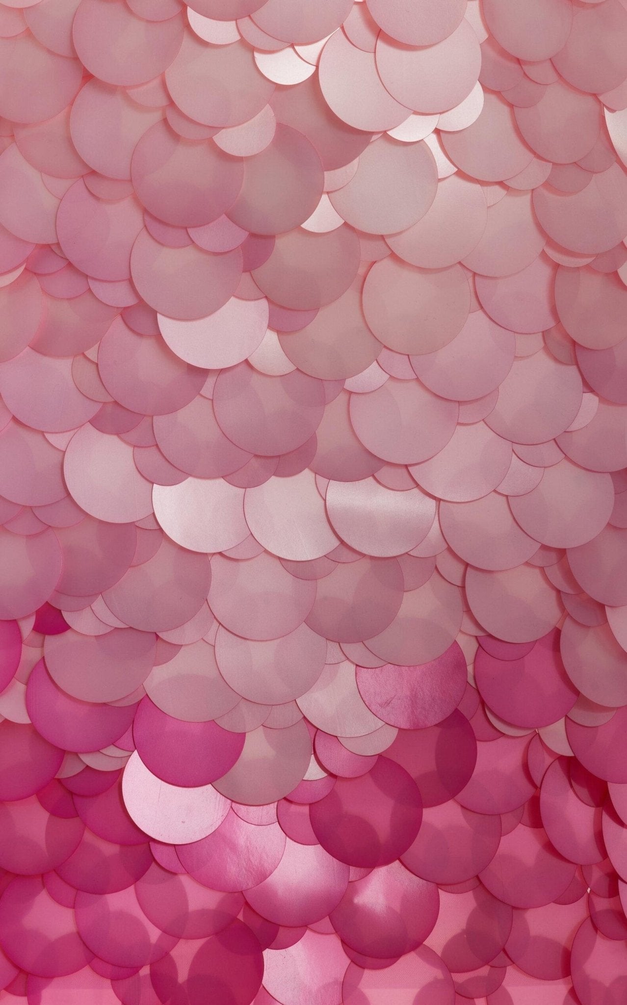 DES_PHEMMES Pink Paillette - sequined Mesh Halter Mini Dress - Runway Catalog