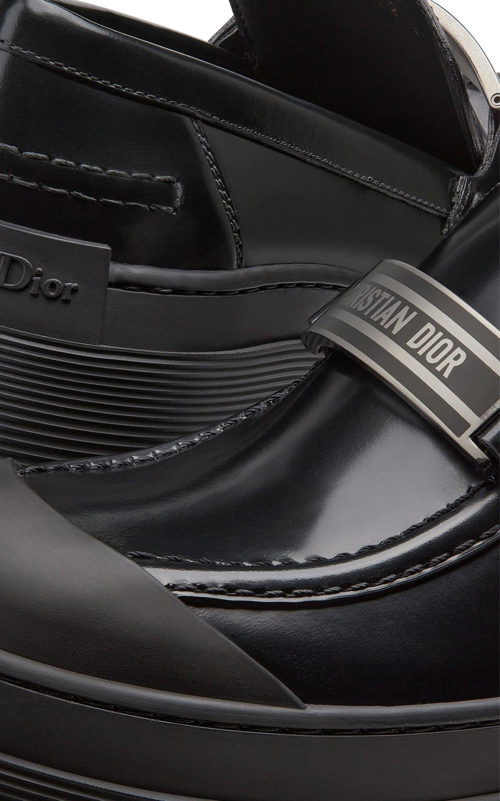 Code Leather Loafer Dior