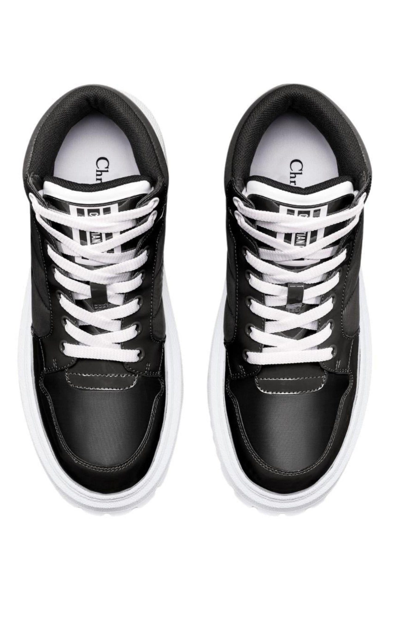 Dior D - Player Black High - Top Sneakers - Runway Catalog