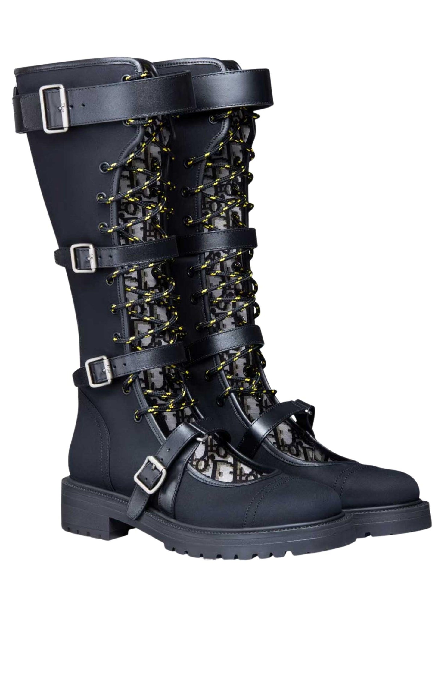 Dioranger Boots in Black Technical Fabric Dior