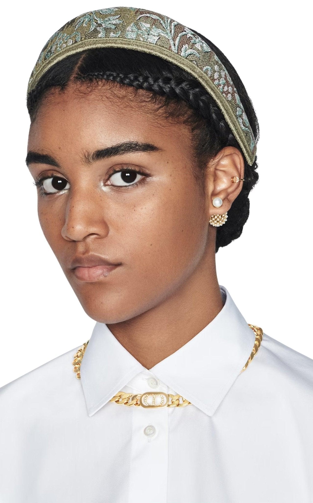 Dior Gold - Finish Metal and White Crystals - Runway Catalog