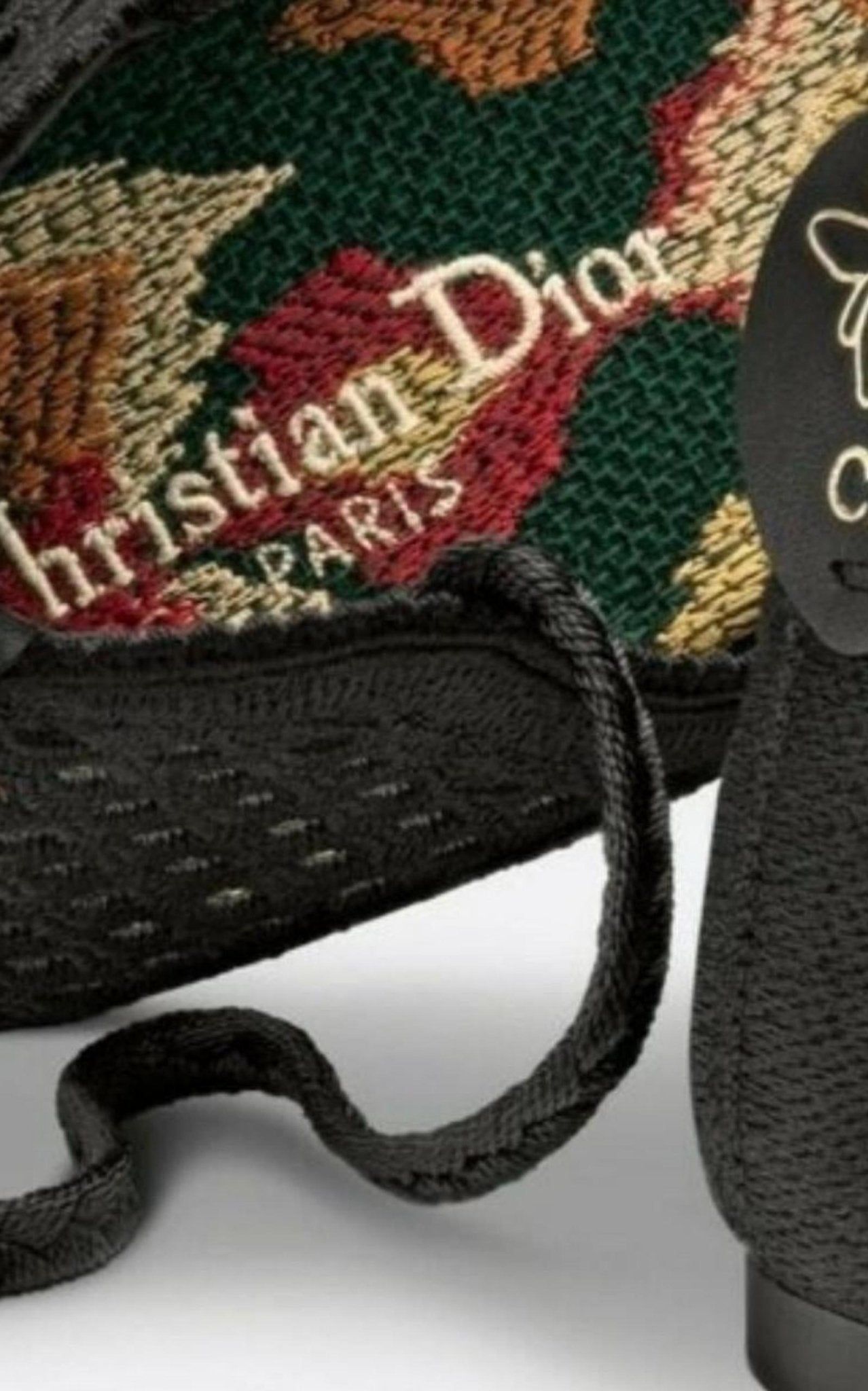 Dior Poeme Cotton Ankle - Tie Ballerina Flats - Runway Catalog