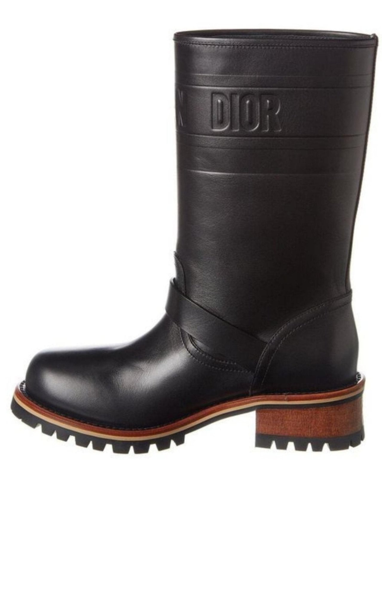 Dior Quest Leather Mid - Calf Boots - Runway Catalog