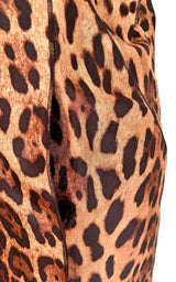 Leopard Printed Silk Dress Dolce & Gabbana