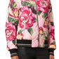 Rose Print Bomber Jacket Dolce & Gabbana