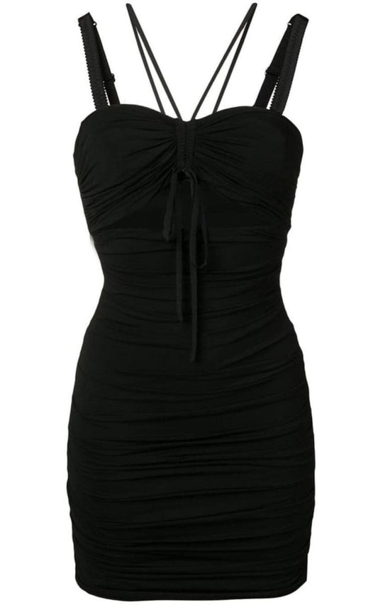 Dolce & Gabbana Ruched Cut-out Dress