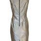 Silver Silk Midi Dress Dolce & Gabbana