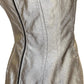 Silver Silk Midi Dress Dolce & Gabbana