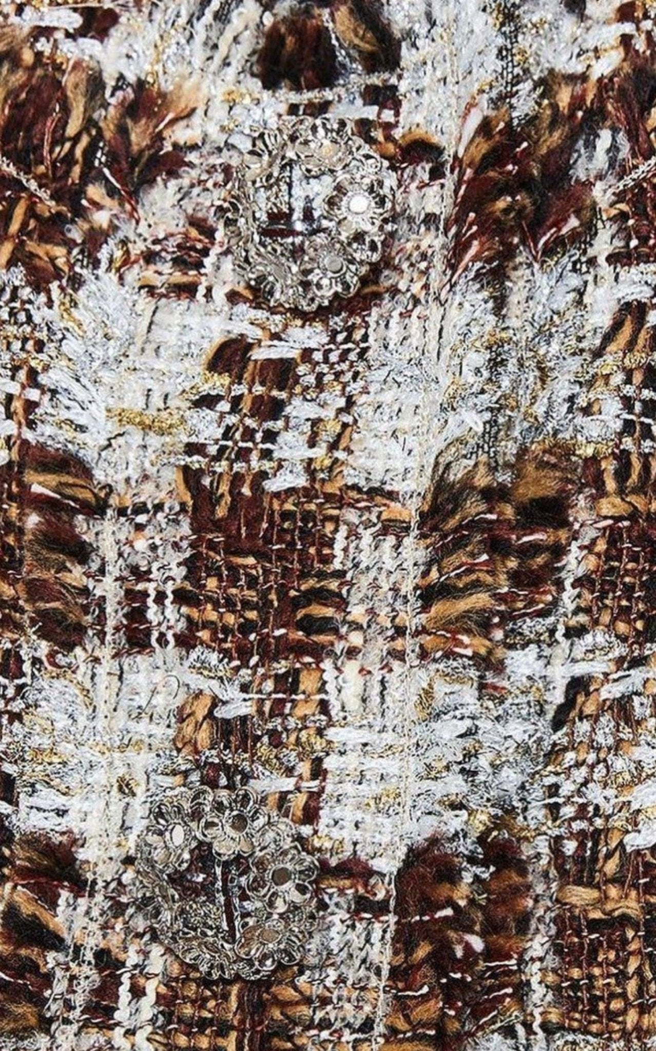 Dolce & Gabbana Embellished Checked Tweed Shift Dress - Runway Catalog