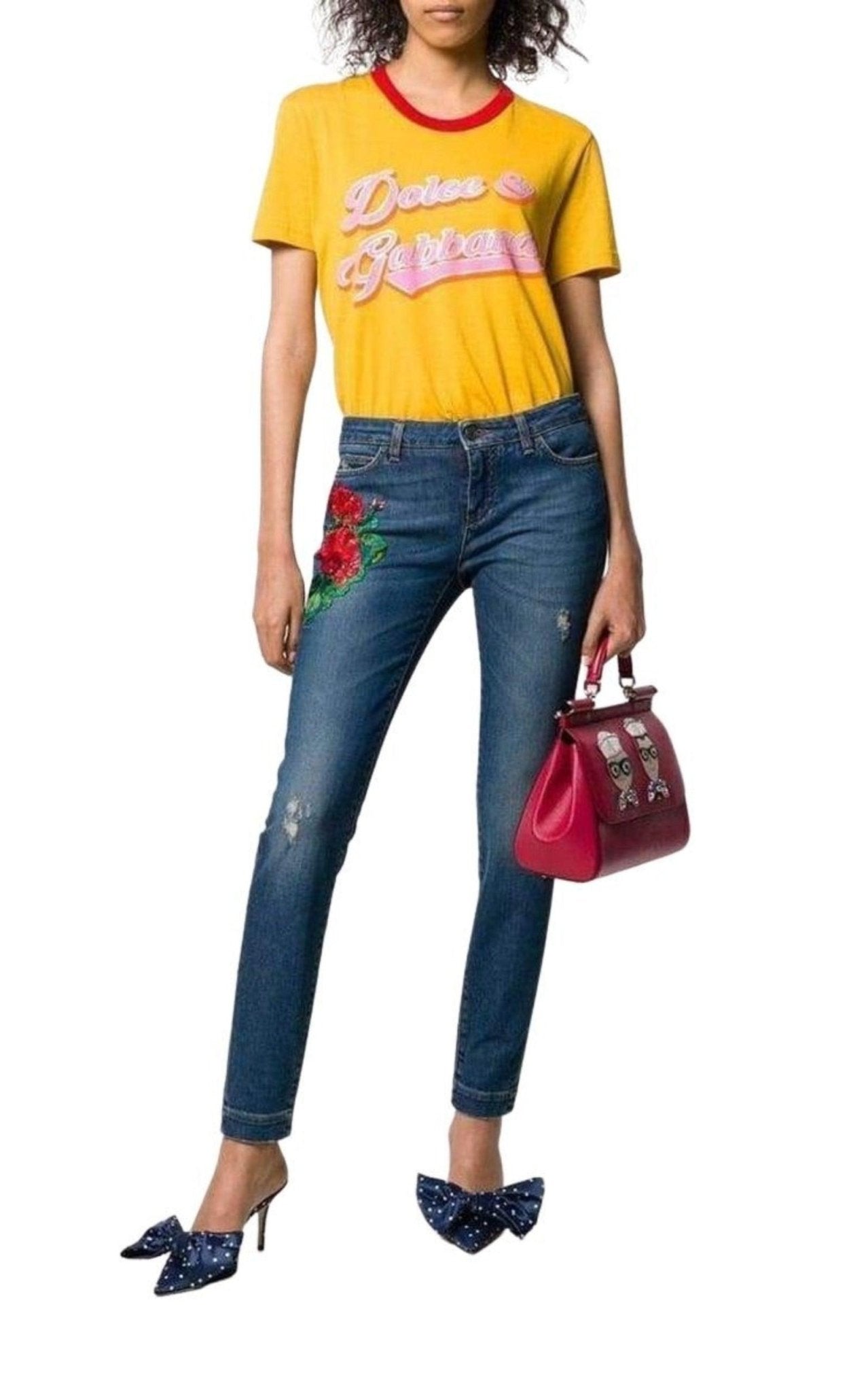 Dolce & Gabbana Embroidery Skinny - fit Jeans - Runway Catalog