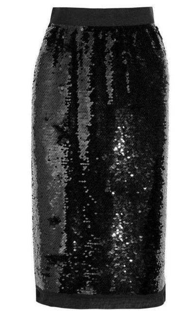 Dolce & Gabbana Sequin - Embellished Pencil Skirt - Runway Catalog