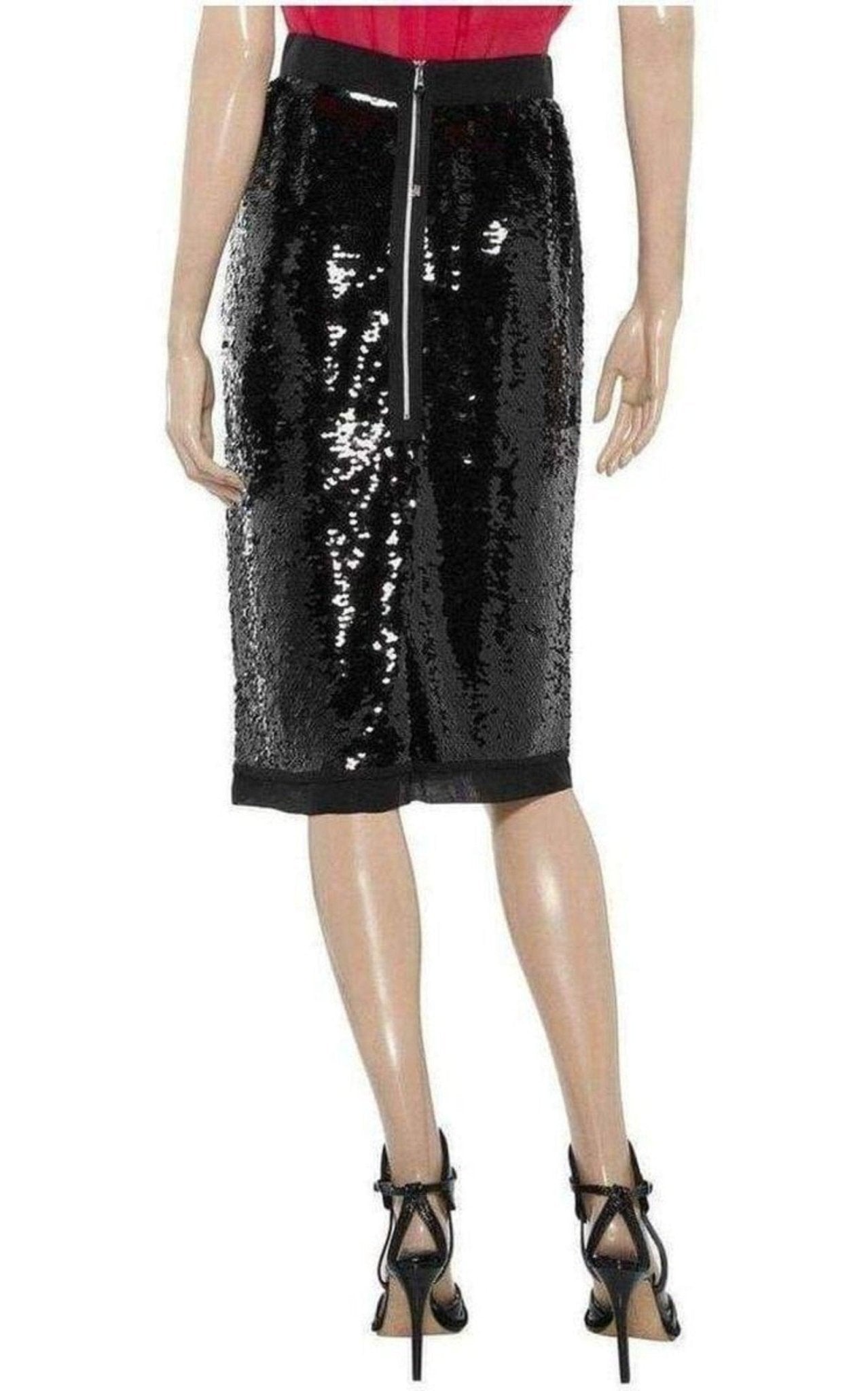 Dolce & Gabbana Sequin - Embellished Pencil Skirt - Runway Catalog
