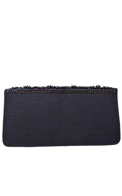 Dries Van Noten Black Beaded Handmade Clutch - Runway Catalog