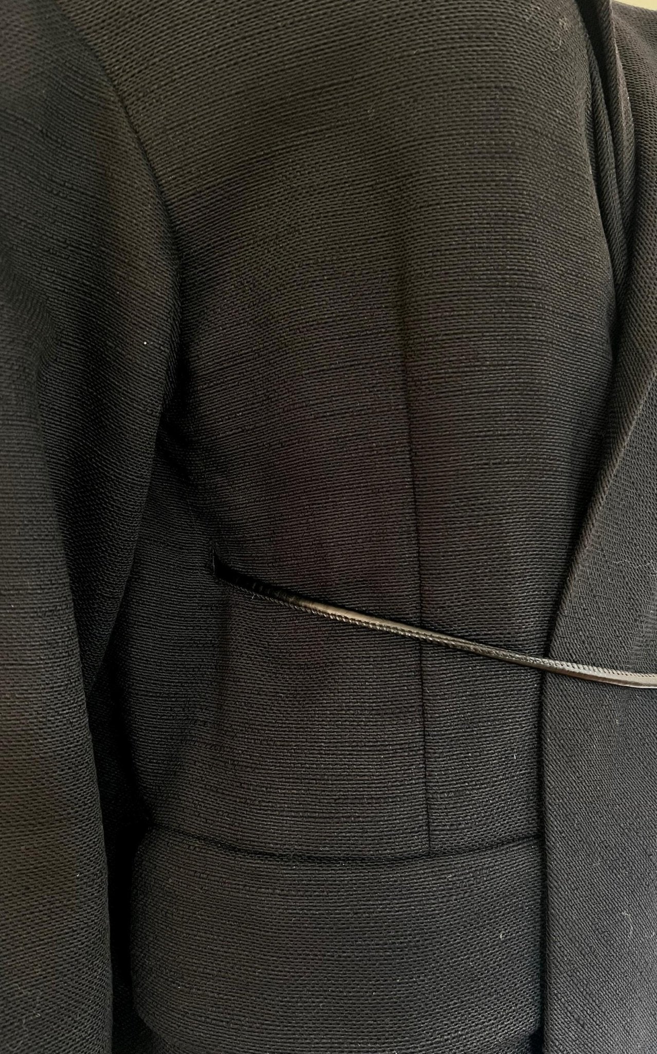 Dries Van Noten Black Cotton Three - Quarter Coat - Runway Catalog