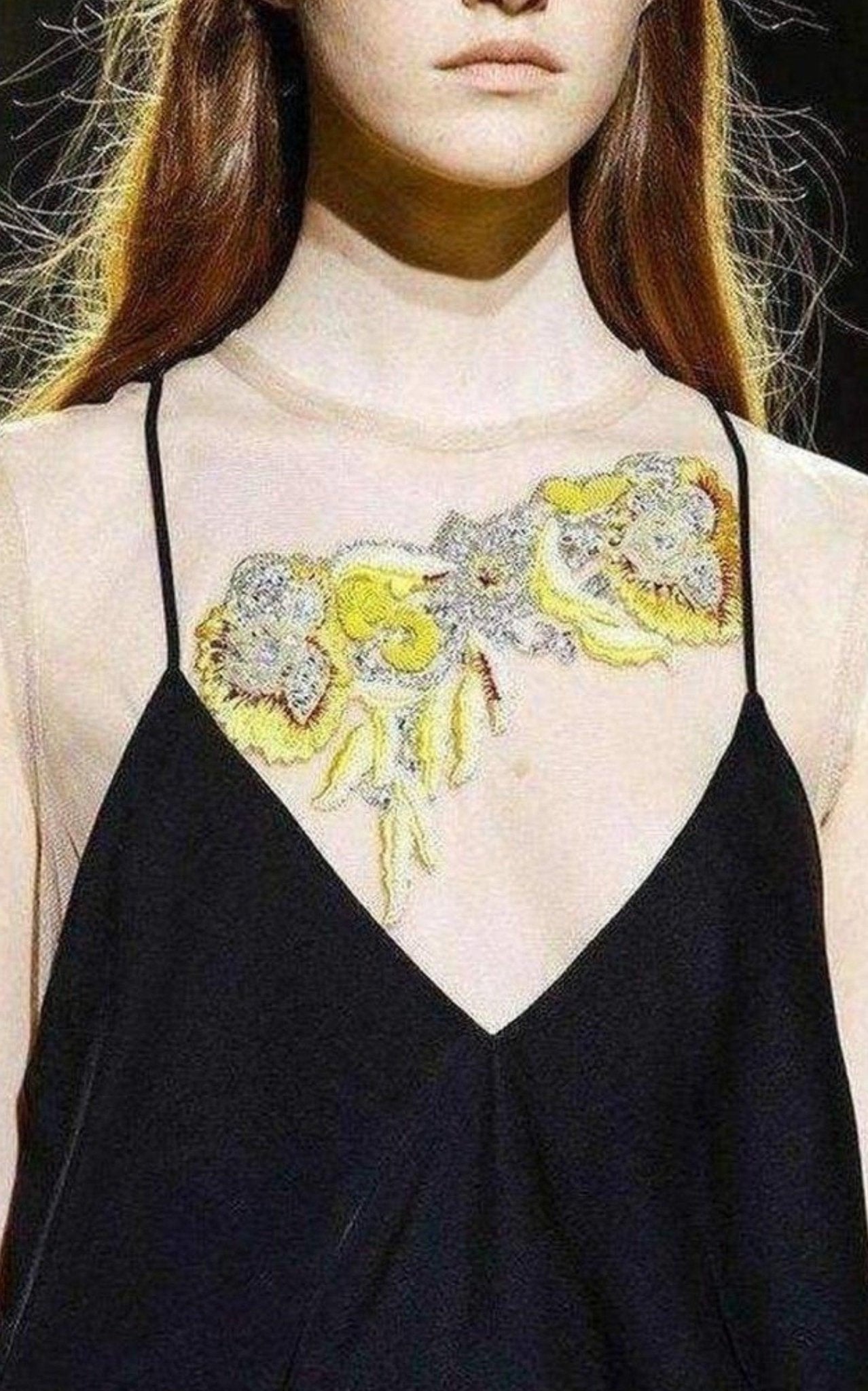 Dries Van Noten Black Full Length Embellished Dress - Runway Catalog