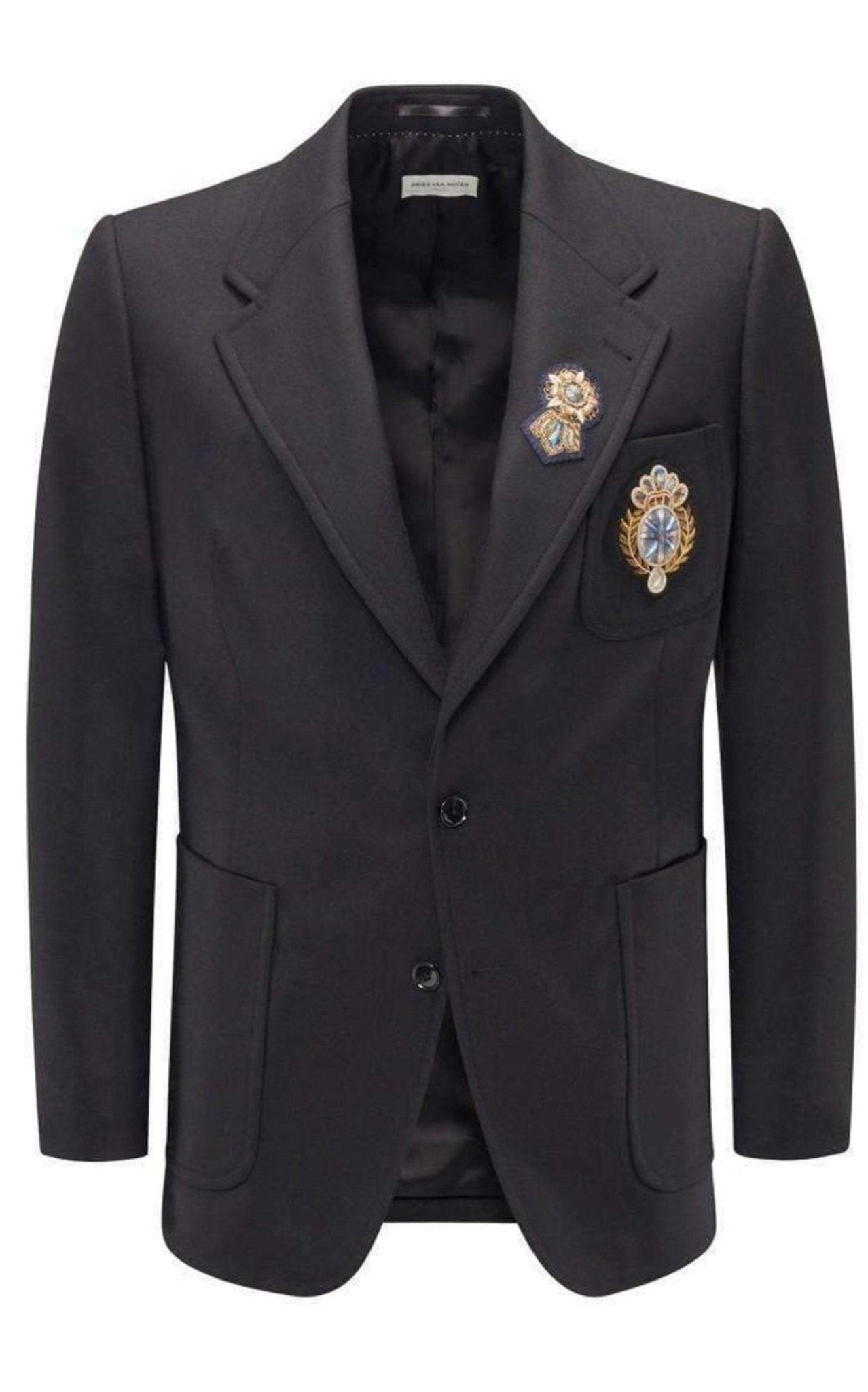 Dries Van Noten Black Wool Jacket - Runway Catalog