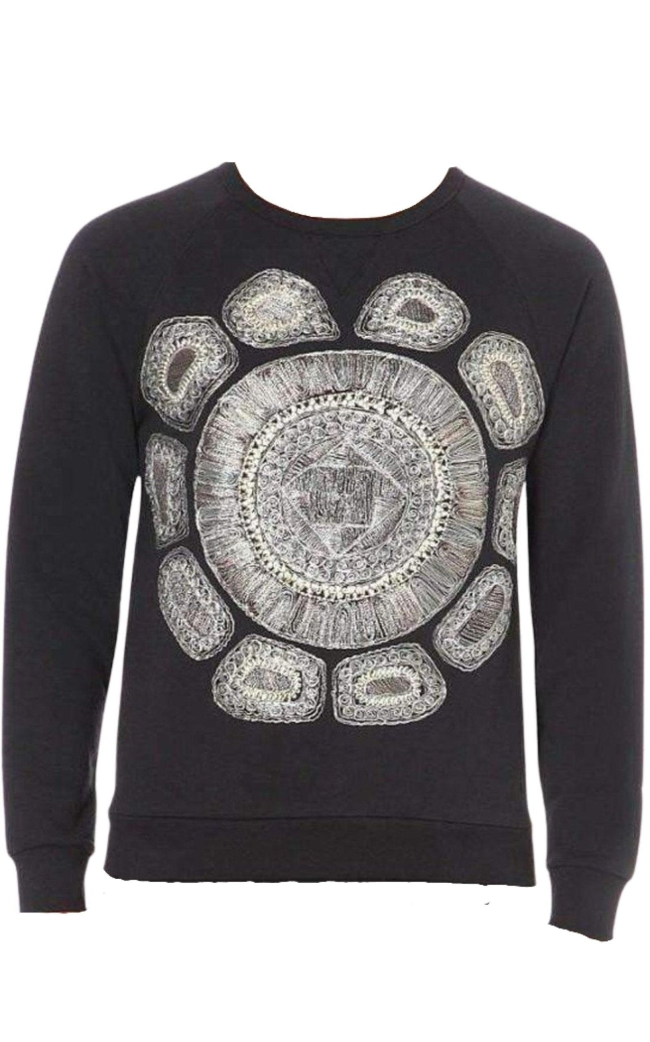 Dries Van Noten Embroidered Cotton Jersey Sweatshirt - Runway Catalog