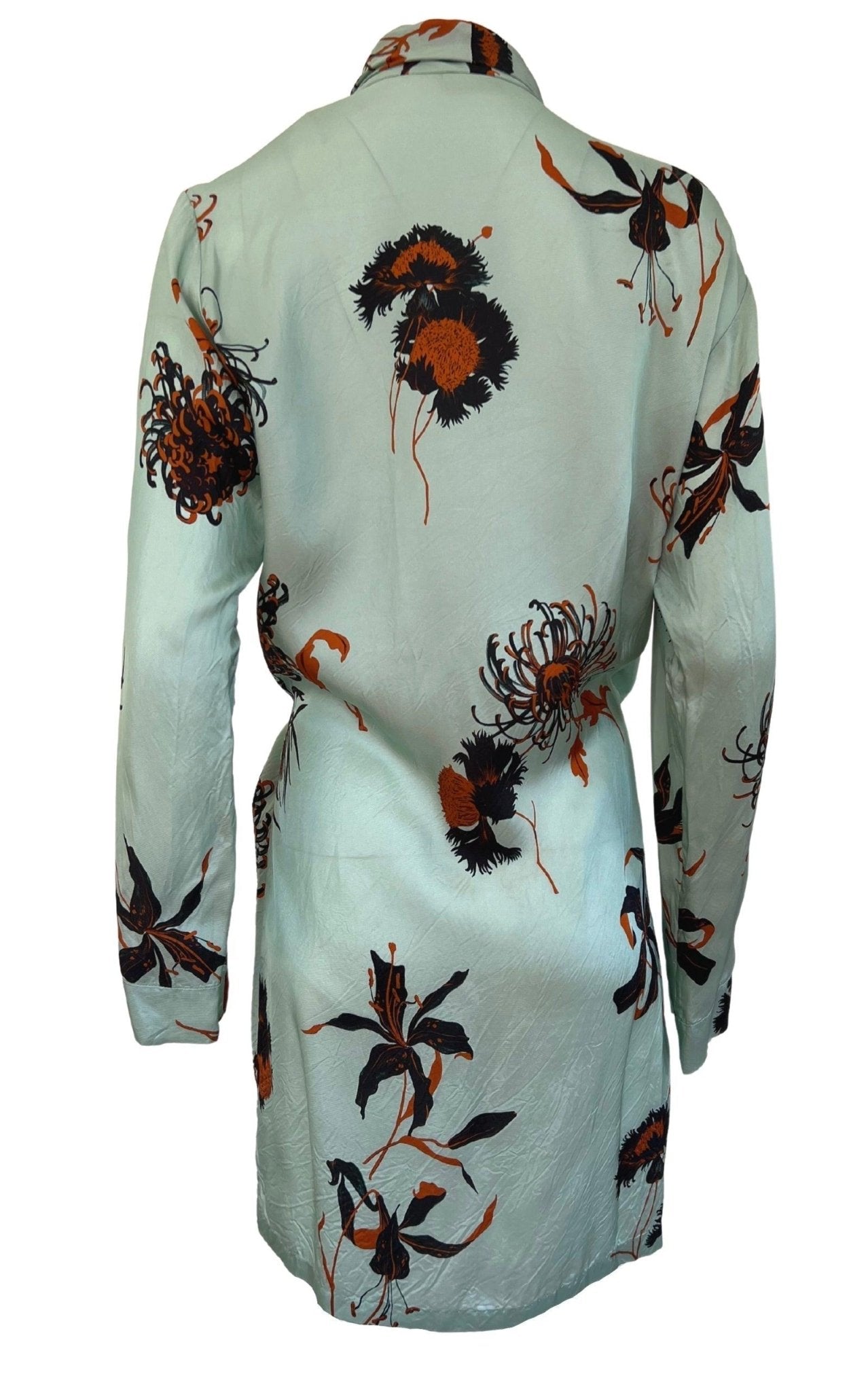 Dries Van Noten Floral Tie - Front Wrap Dress - Runway Catalog