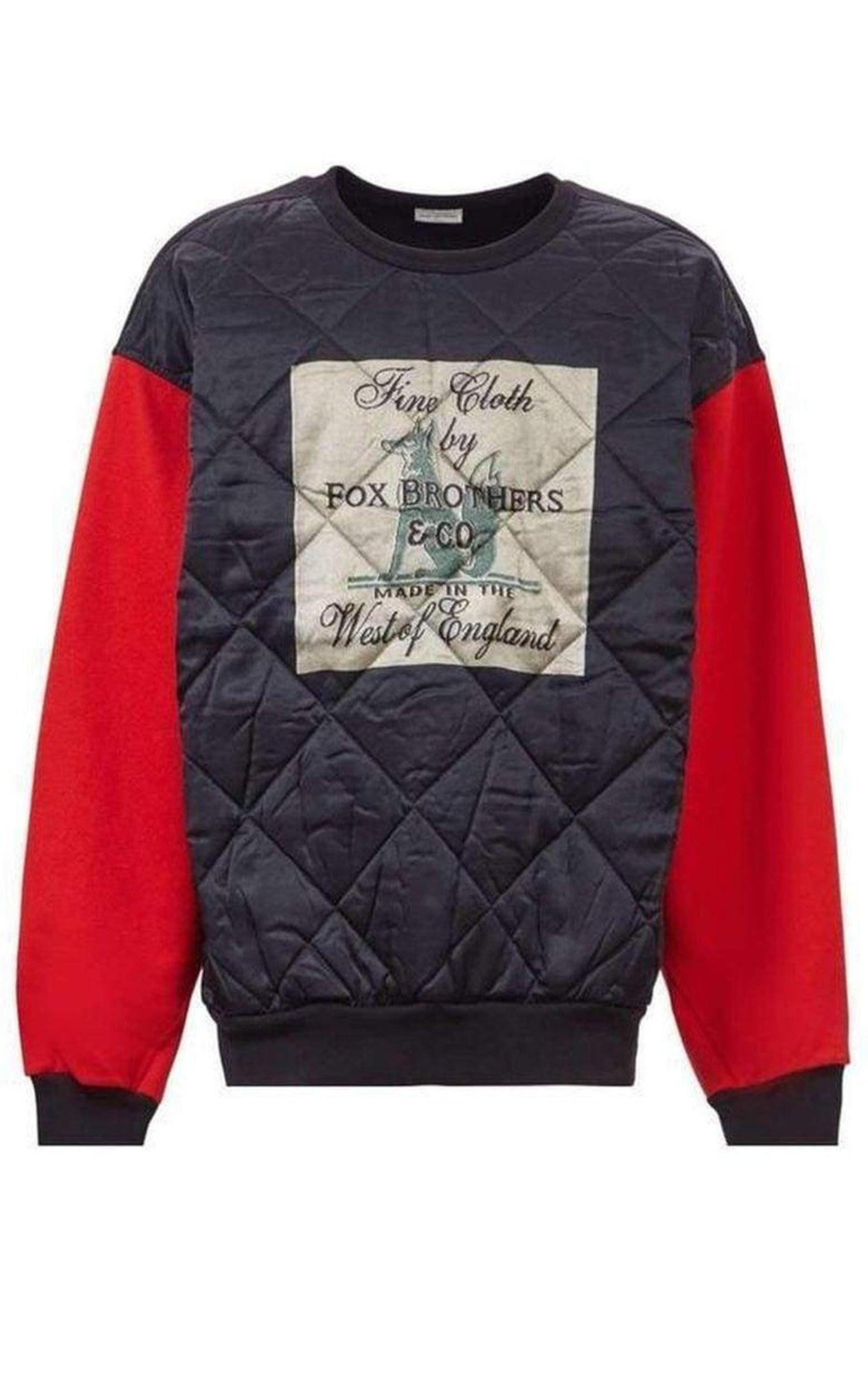 Fox Brothers Quilted Cotton Sweatshirt Dries Van Noten