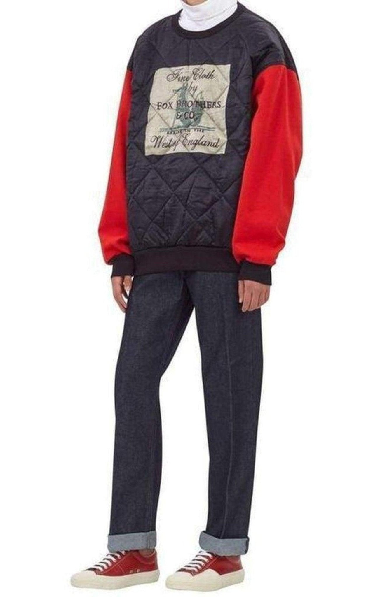 Dries Van Noten Fox Brothers Quilted Cotton Sweatshirt - Runway Catalog