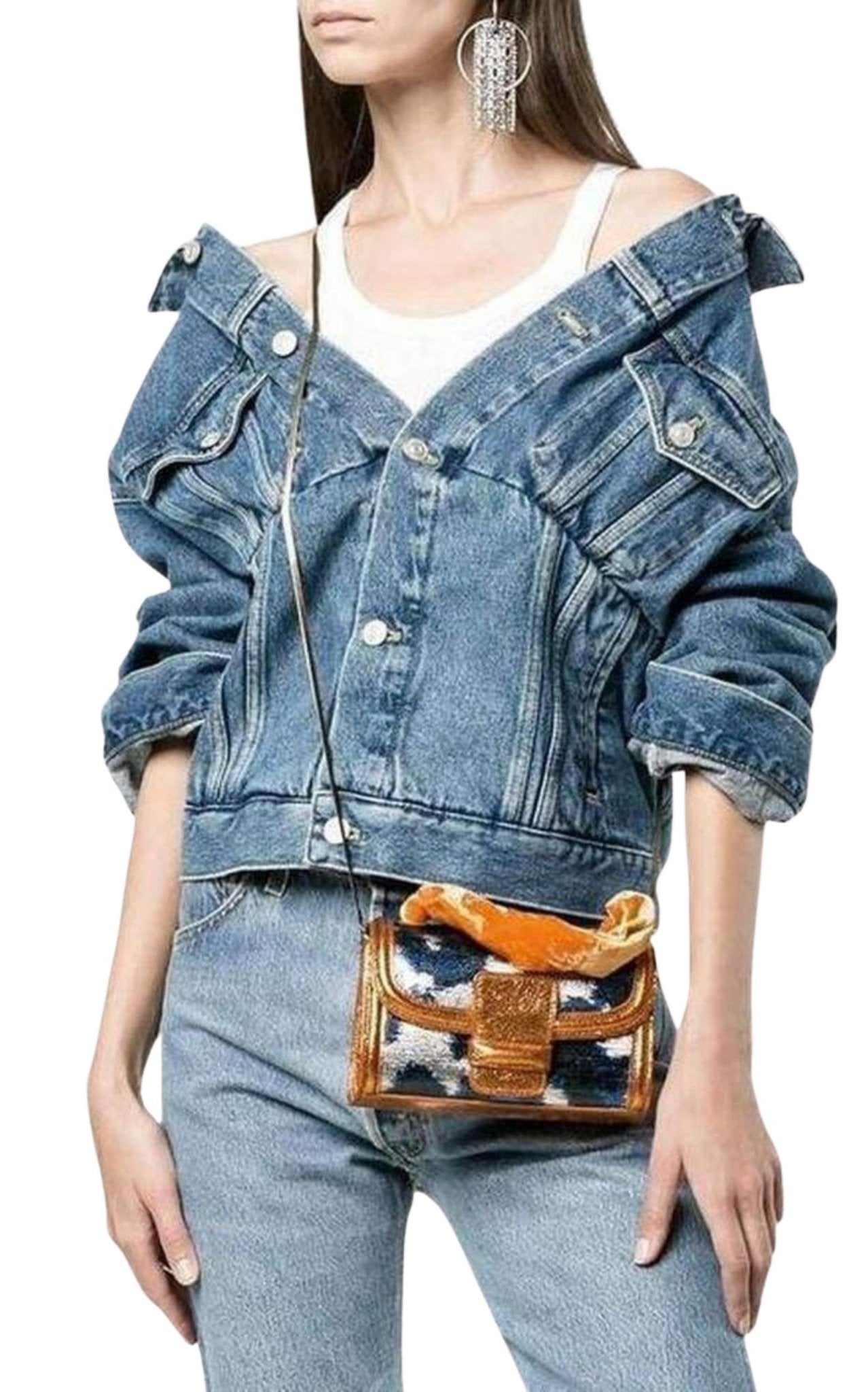 Dries Van Noten Ikat Print Mini Cross Body Bag - Runway Catalog